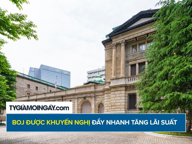 BOJ được khuyến nghị đẩy nhanh tăng lãi suất do áp lực lạm phát