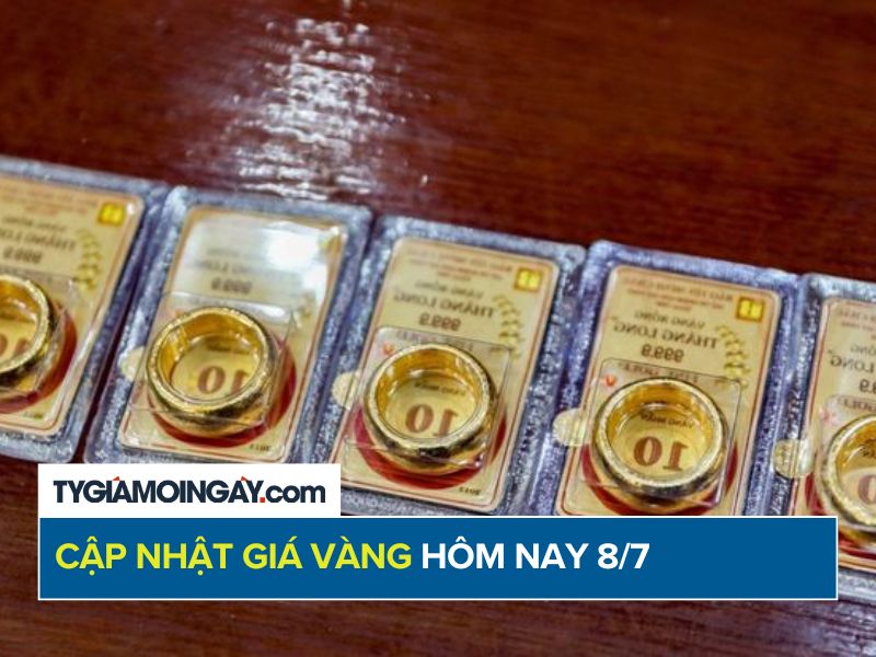 Cập Nhật Giá Vàng Hôm Nay 8/7: SJC Giảm Mạnh Phiên Thứ Hai
