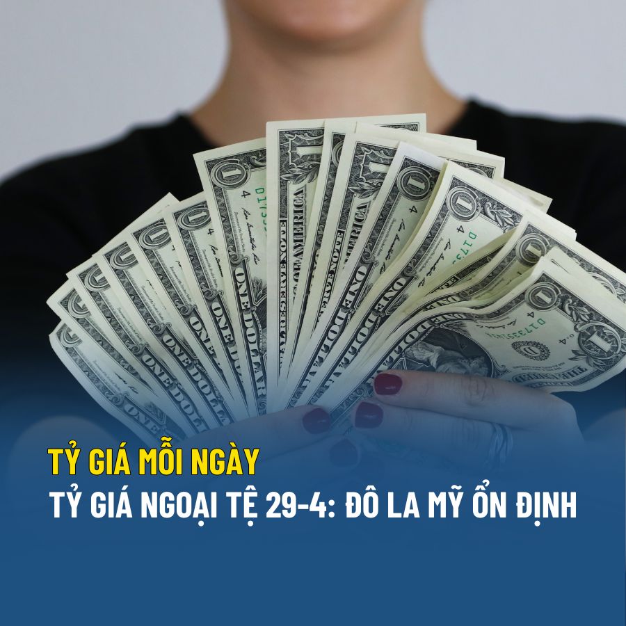 Cập nhật tỷ giá ngoại tệ hôm nay 29/4: USD, EUR, JPY giữ đà ổn định, thị trường thận trọng chờ tín hiệu mới