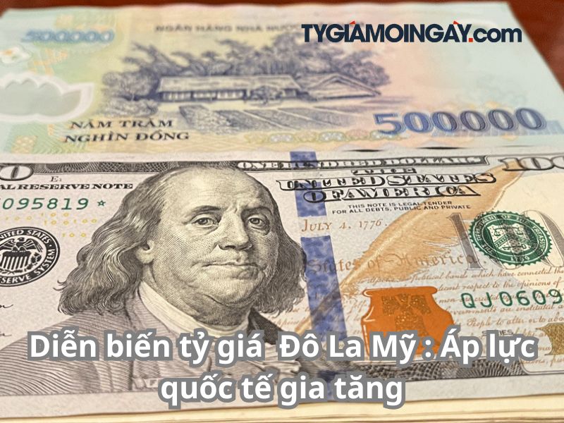 Diễn biến tỷ giá Đô La Mỹ : Áp lực quốc tế gia tăng, thị trường trong nước thận trọng