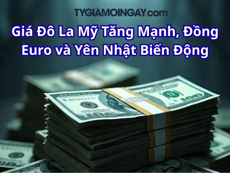 Giá Đô La Mỹ Tăng Mạnh, Đồng Euro và Yên Nhật Biến Động