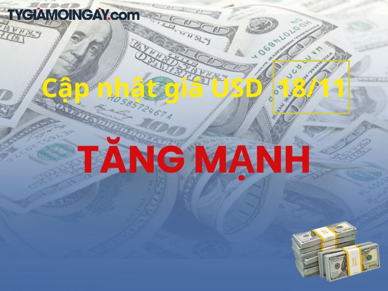 Giá USD Hôm Nay 18/11: Đô Tăng Mạnh Trong Nước và Thế Giới