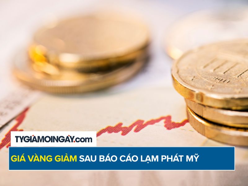 Giá vàng giảm sau báo cáo lạm phát Mỹ