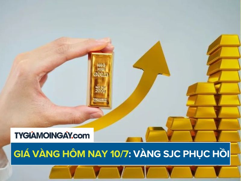 Giá Vàng Hôm Nay 10/7: Vàng SJC Phục Hồi 