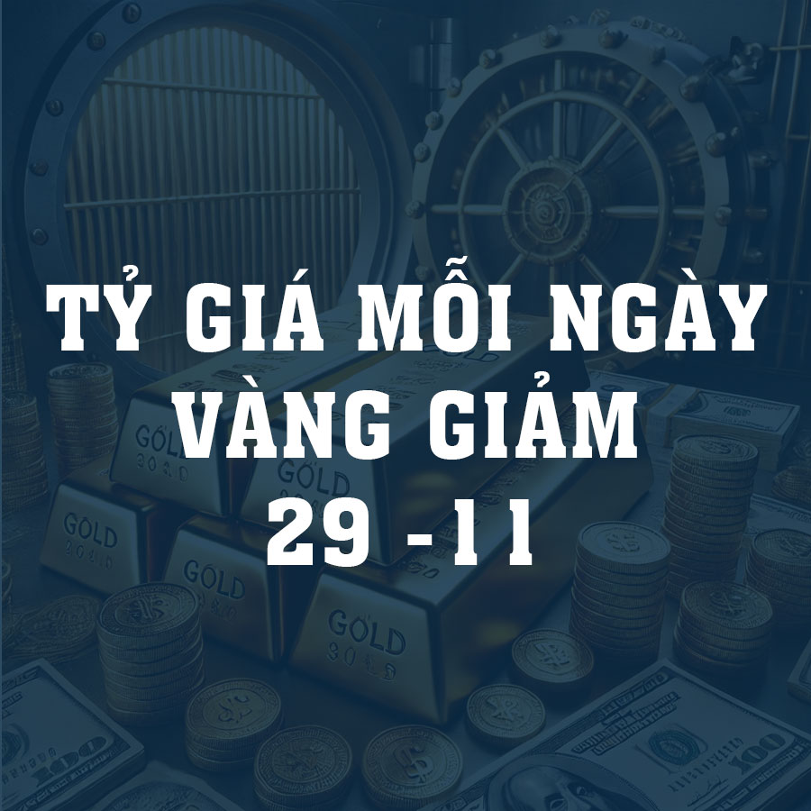 Giá vàng hôm nay (29/11): Xu hướng giảm vào cuối năm