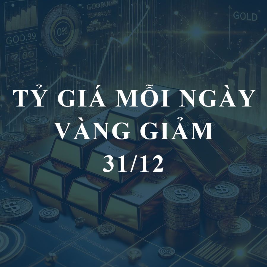 Giá vàng hôm nay (31-12): Đồng loạt giảm nhẹ theo thị trường thế giới