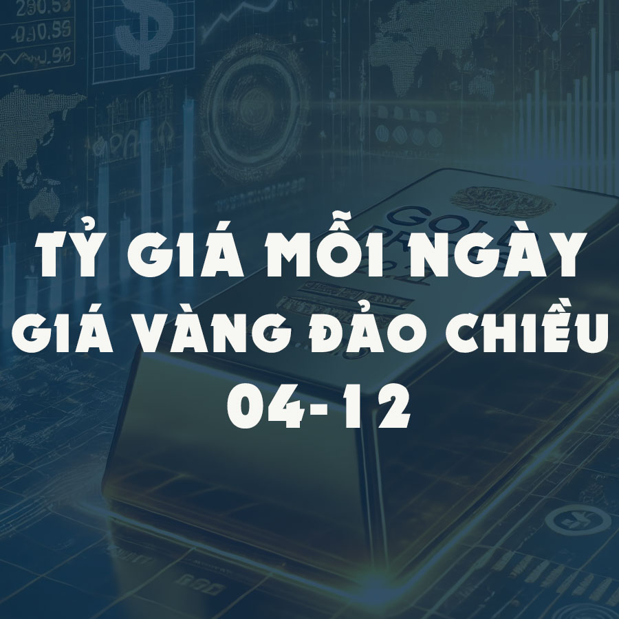 Giá vàng hôm nay (4-12): Đảo chiều tăng nhẹ, vàng miếng và vàng nhẫn đồng loạt điều chỉnh