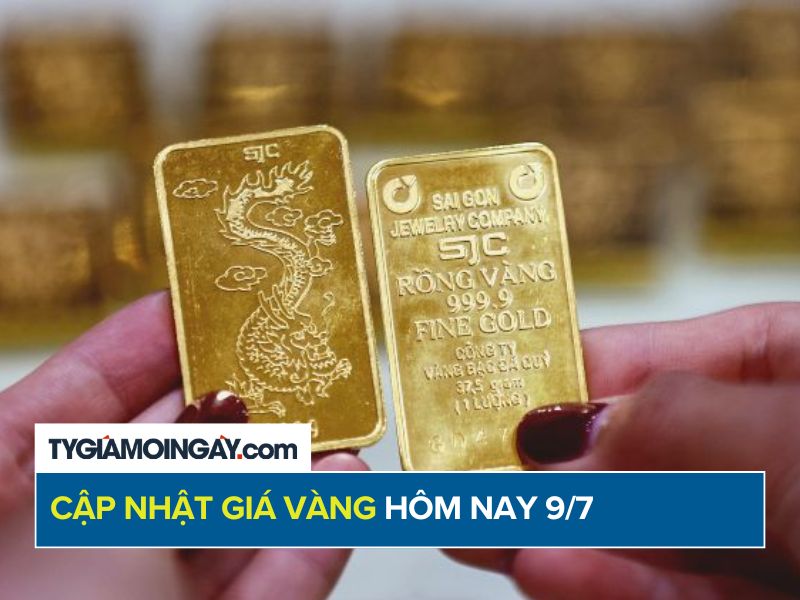 Giá Vàng Hôm Nay 9/7: Vàng SJC Tiếp Tục Lao Dốc