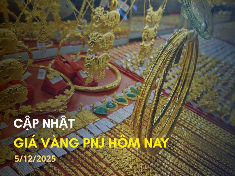 Giá vàng PNJ hôm nay tại TPHCM bao nhiêu tiền 1 lượng?