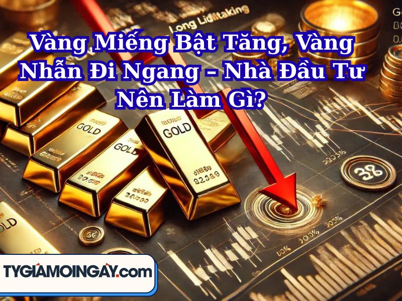 Vàng Miếng Bật Tăng, Vàng Nhẫn Đi Ngang – Nhà Đầu Tư Nên Làm Gì?