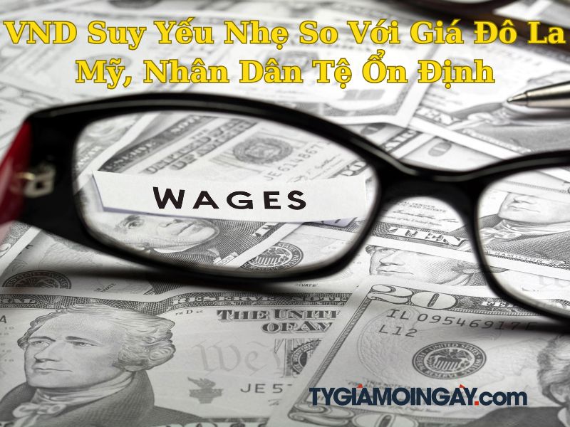 VND Suy Yếu Nhẹ So Với Giá Đô La Mỹ, Nhân Dân Tệ Ổn Định